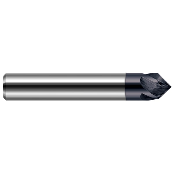Harvey Tool Chamfer Cutter - Pointed - Helical Flutes